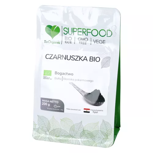 BeOrganic Czarnuszka Bio, 200 g