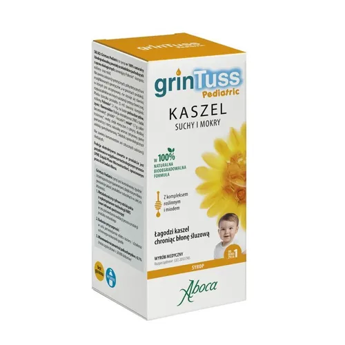Grintuss Pediatric - syrop na kaszel suchy i mokry, 128 g