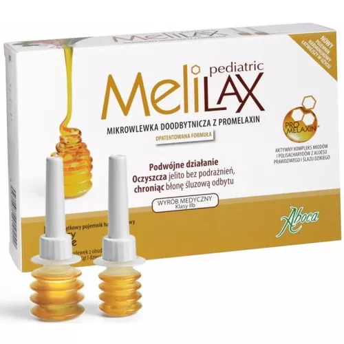 MELILAX Pediatric - mikrowlewka dla dzieci, leczenie zaparć, 6 sztuk