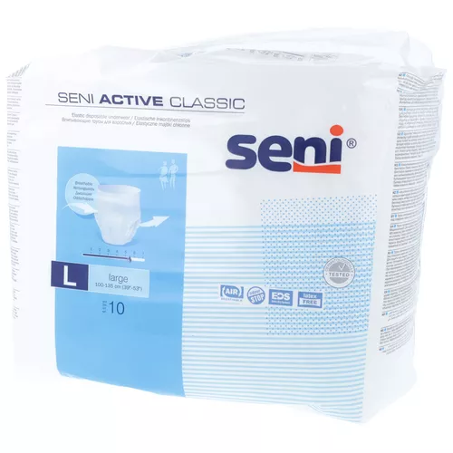 Seni Active Classic - majtki chłonne, rozmiar L, 100-135 cm, 10 sztuk