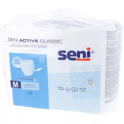 Seni Active Classic - majtki chłonne, rozmiar M, 80-110 cm, 10 sztuk