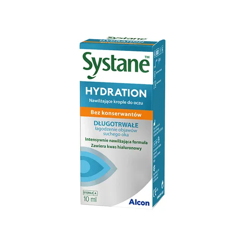 Systane Hydration bez konserwantów - krople do oczu, 10 ml