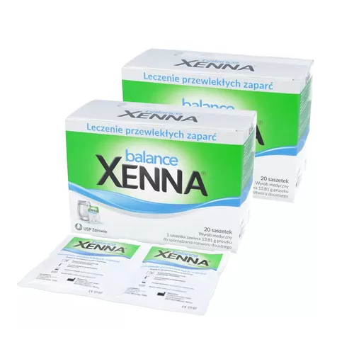 ZESTAW: 2 x XENNA balance - leczenie przewlekłych zaparć, saszetki, 20 sztuk