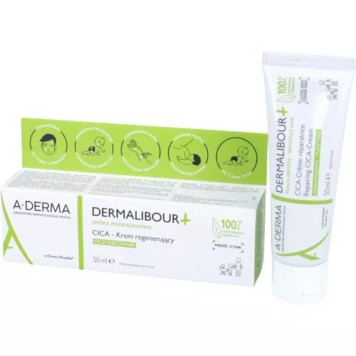 A-Derma Dermalibour + CICA - krem regenerujący, 50 ml