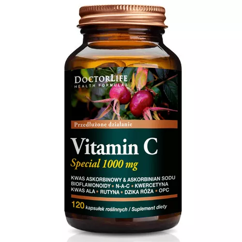 Doctor Life Vitamin C, 120 kapsułek