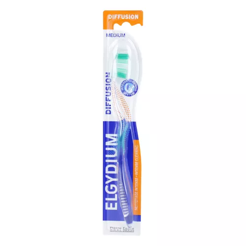 ELGYDIUM DIFFUSION - szczoteczka do zębów, medium, 1 sztuka