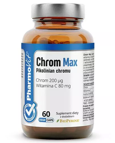PharmoVit Chrom Max Pikolinian chromu, 60 kapsułek vege
