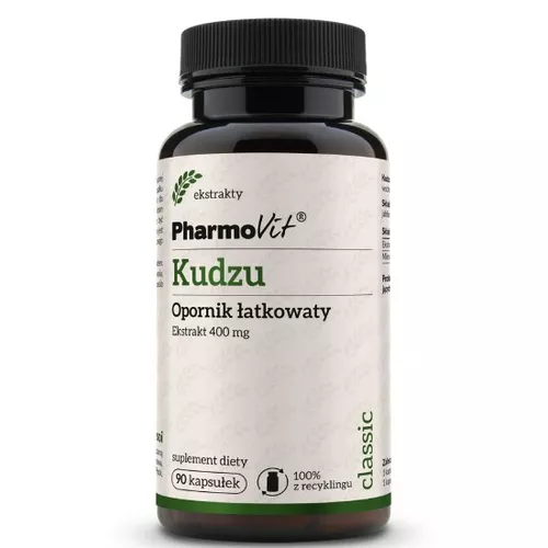 PharmoVit Kudzu, opornik łatkowaty, 90 kapsułek