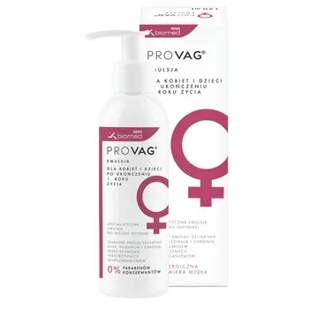 ProVag -Specjalistyczna emulsja do higieny intymnej dla kobiet i dzieci od 1 roku życia, 300 ml