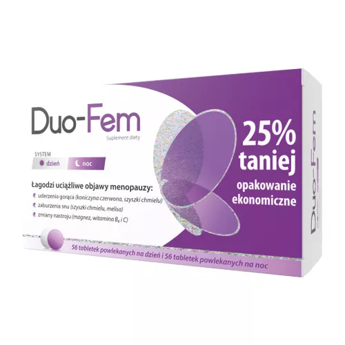 Duo-Fem, 56 tabletek na dzień + 56 tabletek na noc