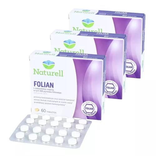 ZESTAW: 3 x Naturell Folian, 60 tabletek