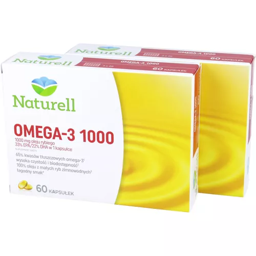 ZESTAW: 2 x Naturell Omega-3 1000, 60 kapsułek