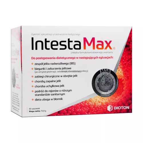 Intesta Max - do postępowania dietetycznego w chorobach i zaburzeniach funkcjonowania jelit, 30 saszetek