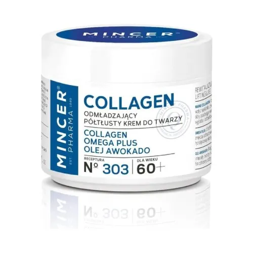 MINCER PHARMA COLLAGEN - odmładzający półtłusty krem do twarzy 60+, 50 ml