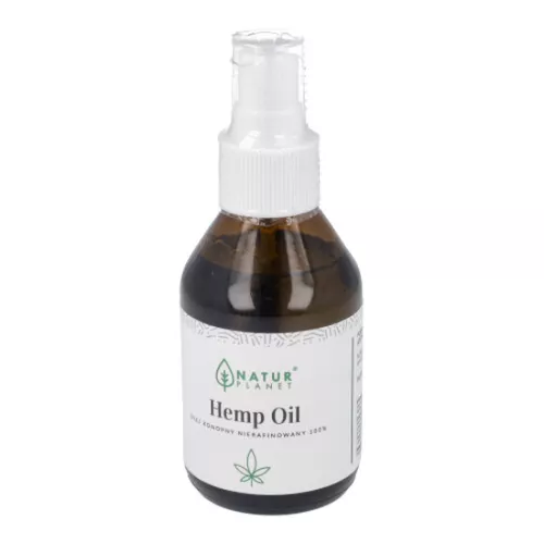 Natur Planet - Olej konopny nierafinowany, 100 ml
