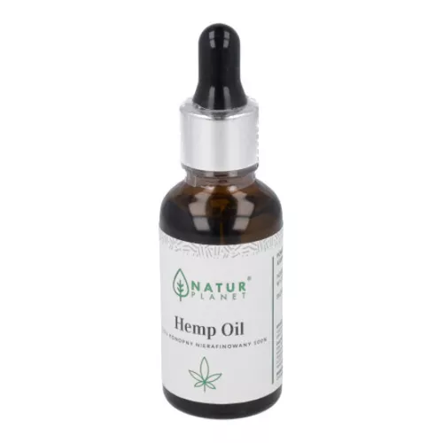 Natur Planet - Olej konopny nierafinowany, 30 ml