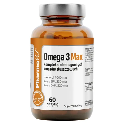 PharmoVit Omega 3 Max, 60 kapsułek softgel