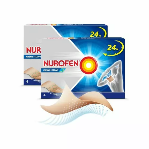 ZESTAW: 2 x Nurofen Mięśnie i Stawy 200 mg, 4 plastry lecznicze