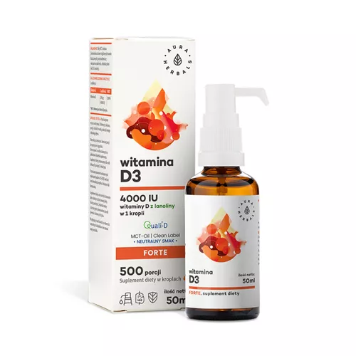 Aura Herbals Witamina D3 (4000IU), 50 ml