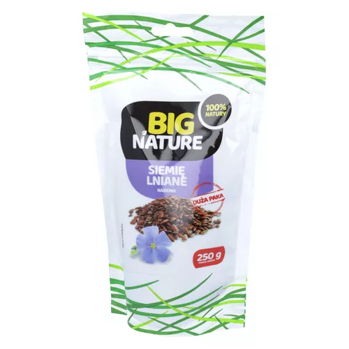 Big Nature - siemię lniane ziarno, 250 g