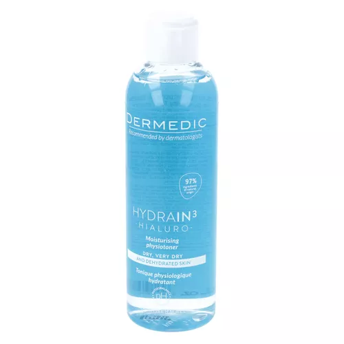 DERMEDIC HYDRAIN 3 HIALURO - nawilżający fizjotonik, 200 ml