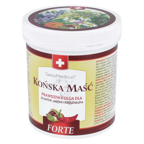 HERBAMEDICUS - maść końska rozgrzewająca FORTE, 500 ml