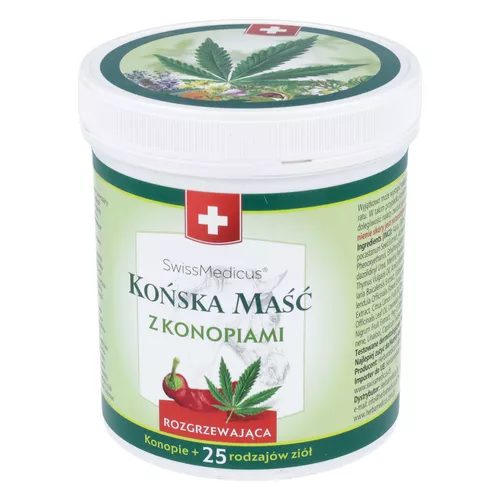 HERBAMEDICUS - maść końska rozgrzewająca z konopiami, 500 ml