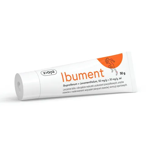 Ibument 50 mg/g + 30 mg/g, żel, 50 g