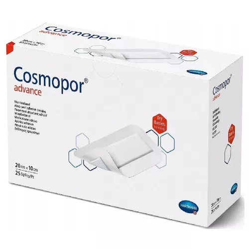 COSMOPOR ADVANCE - opatrunek jałowy 20 cm x 10 cm, 25 sztuk
