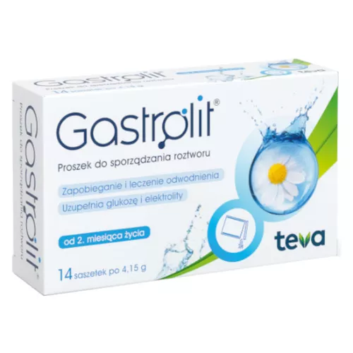 Gastrolit - odwodnienie organizmu, 14 saszetek