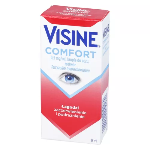 Visine Comfort 0,5 mg/ml, krople do oczu, roztwór, 15 ml