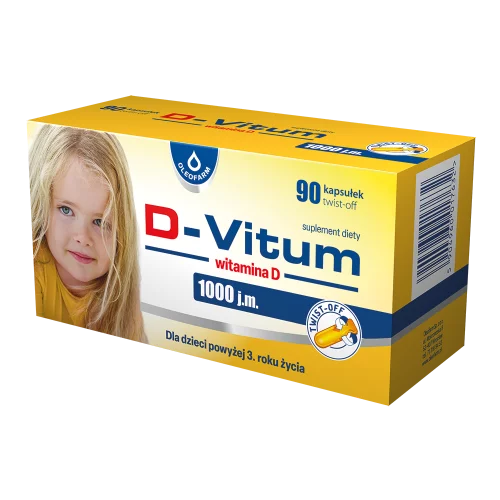 D-Vitum 1000 j.m., 90 kapsułek