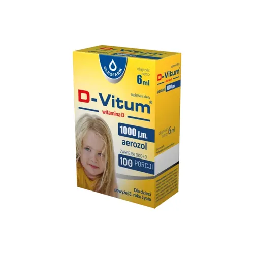 D-Vitum 1000 j.m., aerozol, 6 ml