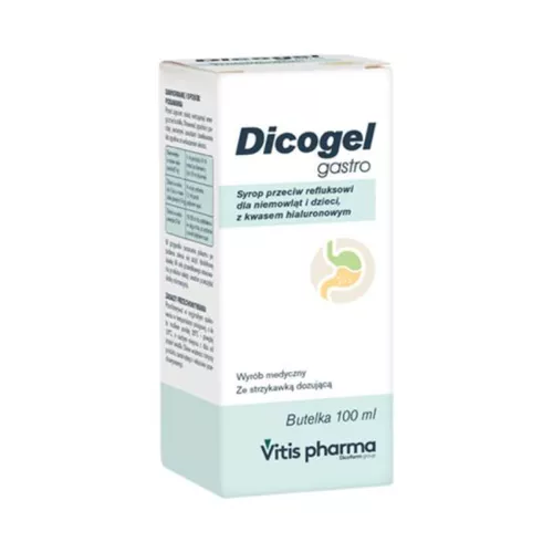 Dicogel Gastro - Syrop przeciw refluksowi, dla niemowląt i dzieci, 100 ml