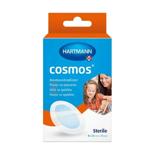HARTMANN - Cosmos, plastry na oparzenia, 68 mm x 43 mm, 8 sztuk