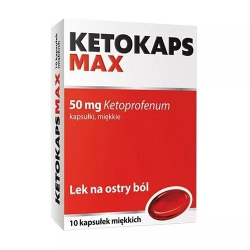 Ketokaps Max 50 mg, 10 kapsułek miękkich