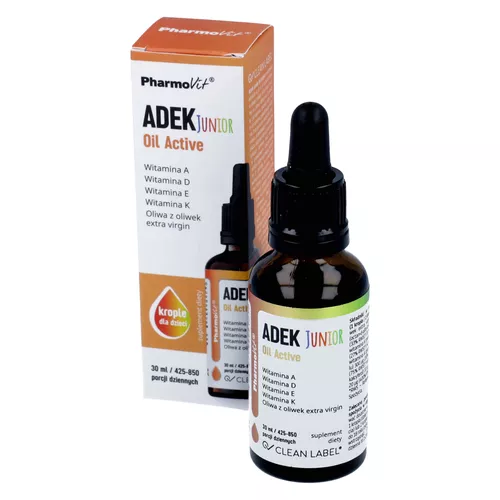 PharmoVit ADEK Junior Oil Active, krople, 30 ml