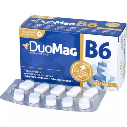 Zdrowe Korzyści DuoMag B6, 60 tabletek
