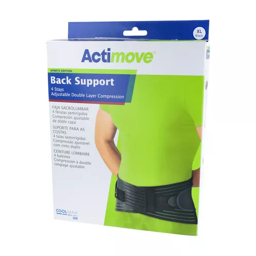 Actimove - orteza lędźwiowo- krzyżowa, rozmiar XL, czarna, 75541-23, 1 sztuka