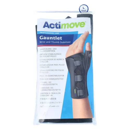 Actimove - orteza stabilizująca nadgarstek i kciuk, rozmiar L, czarna, 72859-92, 1 sztuka