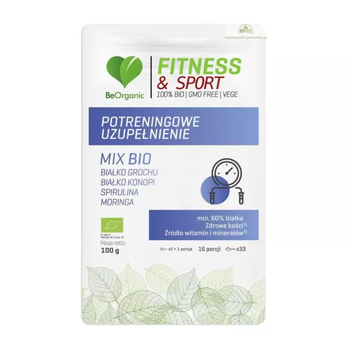 BeOrganic Potreningowe Uzupełnienie MIX BIO, 100 g