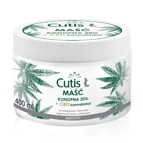 Cutis Ł Łuszczyca - maść konopna 20% + CBD, 400 ml