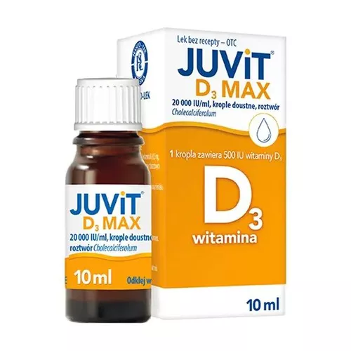 Juvit Kids D3 20 000 IU/ml, krople doustne, roztwór, 10 ml