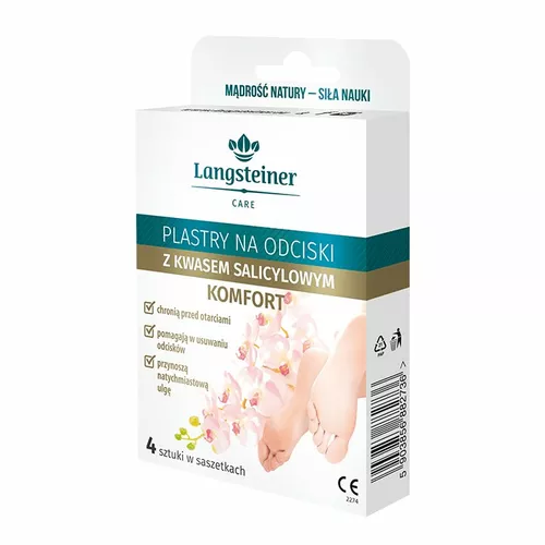 LANGSTEINER - plastry na odciski z kwasem salicylowym, 4 sztuk