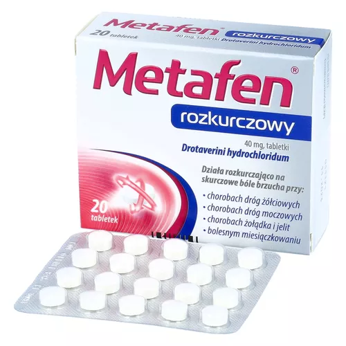 Metafen rozkurczowy 40 mg, 20 tabletek