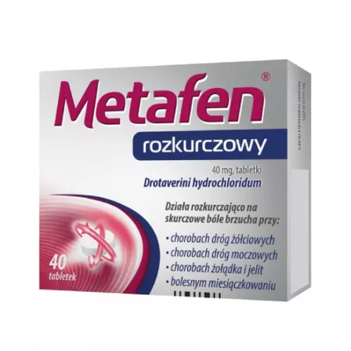 Metafen rozkurczowy 40 mg, 40 tabletek