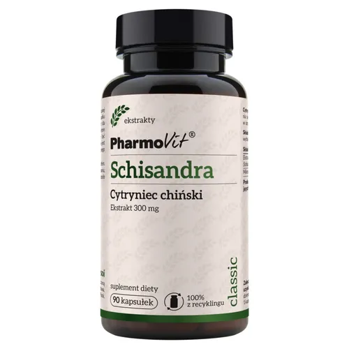 PharmoVit Schisandra, cytryniec chiński, 90 kapsułek
