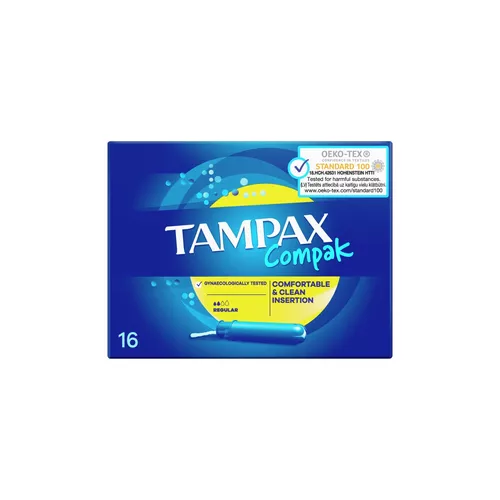 TAMPAX - Compak Regular, tampony z aplikatorem, 16 sztuk