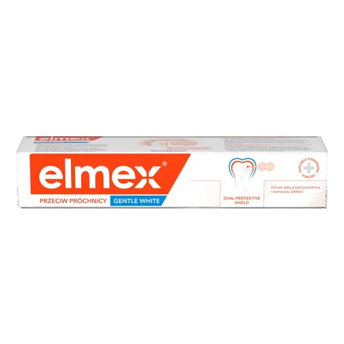 elmex Gentle White - pasta do zębów przeciw próchnicy, 75 ml
