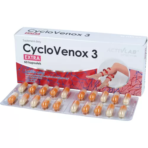 Activlab CycloVenox 3 Extra, 60 kapsułek